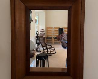Vintage Wood Mirror. Photo 1 of 2.