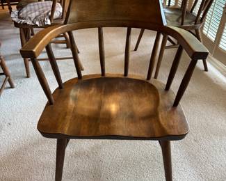 Thonet Early American Walnut Windsor Captains Chair - 3 Available. Photo 1 of 4.