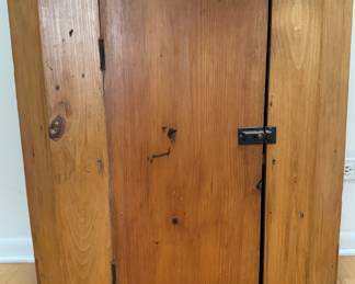 Antique Pine Corner Cabinet. Measures 30" W x 16" D x 66" H. Photo 2 of 6.