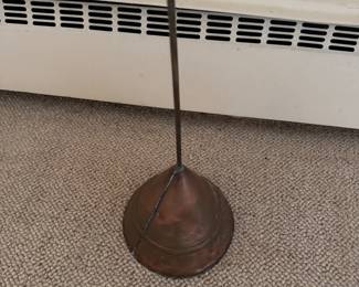 Vintage Floor Candelabra with Copper Base. Photo 2 of 3.