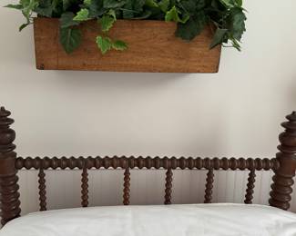Antique Walnut Jenny Lind Spool Bed - Only 1. Photo 3 of 3.