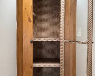 Antique Pine Corner Cabinet. Measures 30" W x 16" D x 66" H. Photo 3 of 6.