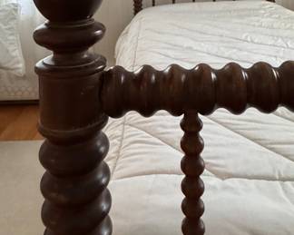 Antique Walnut Jenny Lind Spool Bed - Only 1. Photo 2 of 3.