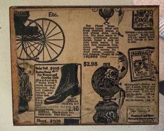 Small Framed Shadow Box of Figures Skaters. Photo 2 of 2.