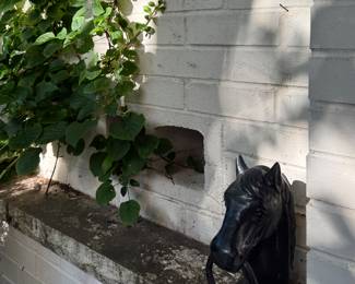 Wrought Iron Horse Hitch.