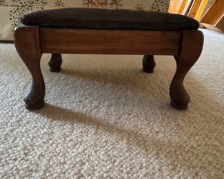 Small Needlepoint Footrest. Measures 14" x 10". Photo 1 of 3.