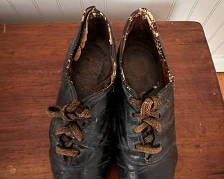 Antique Child's Leather Shoes. Photo 2 of 2.