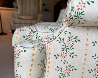 Early American Antique Wing Back Chair with Pad Feet - 2 Available. Each Measures 30" W x 34" D. Photo 4 of 6.