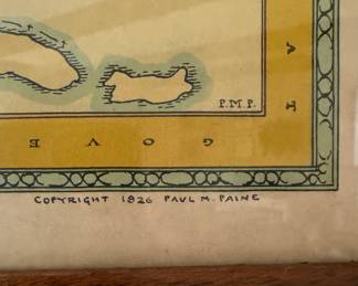 The Map of America's Making for Those Who Would Through Books Sail with the Discoverers Map by Paul M. Paine. Measures 33" W x 24" H Overall. Photo 3 of 4.