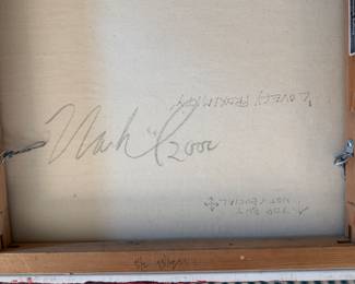 "Lovely Proximity," Oil on Canvas. Measures 24" x 18". Titled and Signed on Back by Lisa Nankivil. Photo 2 of 2