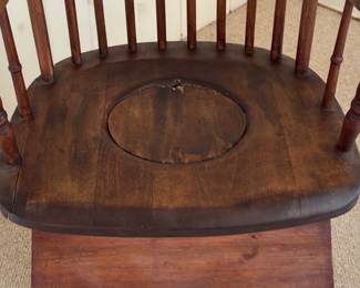 Antique Chamber Pot Chair. Measures 22" W x 24" D. Photo 5 of 5.