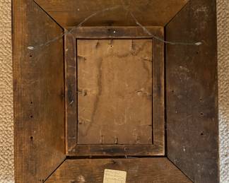 Oil on Canvas. Measures 4.75" x 6.5"; 14" x 16" Including Frame. Photo 2 of 3.
