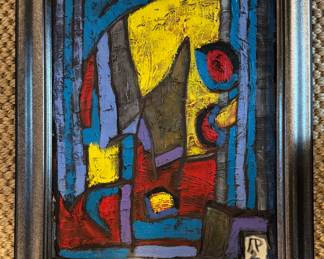 Untitled Oil on Canvas. Signed by Artist. Measures Canvas Measures 16" x 20"; 20" x 25" Overall.