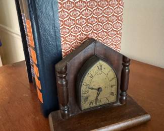 Clock Bookends.