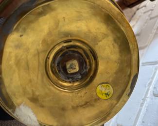 Antique Brass Chambersticks. Photo 3 of 3.
