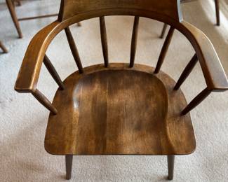 Thonet Early American Walnut Windsor Captains Chair - 3 Available. Photo 2 of 4.