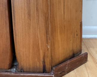 Antique Pine Corner Cabinet. Measures 30" W x 16" D x 66" H. Photo 5 of 6.