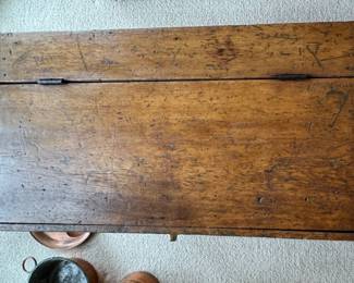 Antique Blanket Chest with New Hardware. Measures 40" W x 22" D x 20" H. Photo 3 of 4.