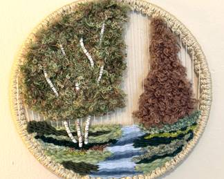 Wool embroidered picture