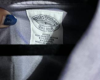 Brooks Brothers Fitted Non-Iron Stretch Shirt – Size 2 | Classic Button-Up