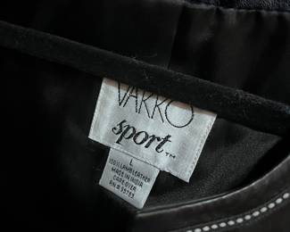 Vakko Sport 100% Lamb Leather Jacket – Women’s Size L Black Made in India