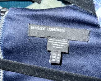 Maggy London Navy Sheath Dress – Size 4 | Elegant Classic Office & Event Look