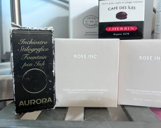 Aurora Fountain Pen Ink & Rose Inc Micellar Makeup Remover Refill Set – Luxury Stationery & Beauty Duo