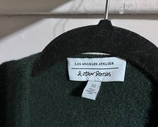 & Other Stories Los Angeles Atelier Wool-Blend Green Coat | Minimalist Chic Outerwear Small