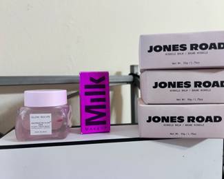 Jones Road Miracle Balm Trio + Glow Recipe Watermelon Glow Night Treatment + Milk Makeup – Skincare & Beauty Set