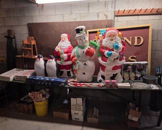 Blow mold Christmas items