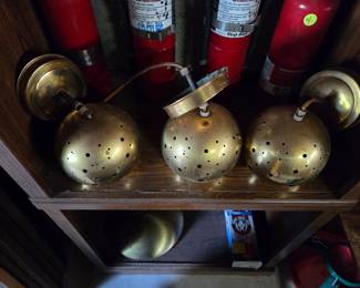 Mid century hanging lamps 