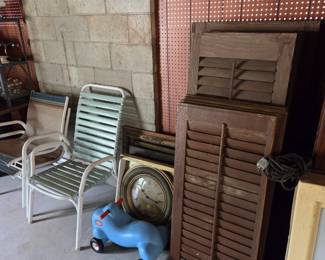 Shutters and chairs 