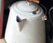 White Farmhouse Teakettle 
