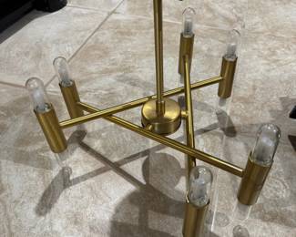 Mid Century Modern Melissa Copper Chandelier 