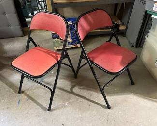 Vintage folding chairs 