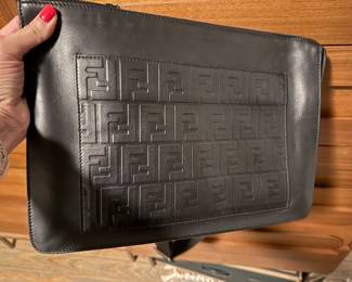 FENDI leather messenger bag authentic 