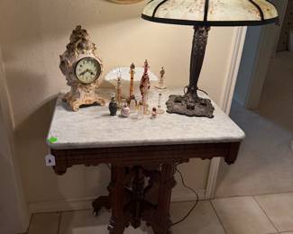 Bradley Hubbard Signed Antique Lamp