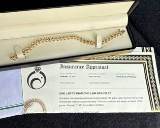 14K Gold & Diamond Tennis Bracelet