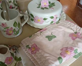 Franciscan Desert Rose large China set 