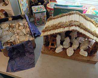 vintage nativity scene