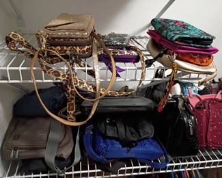 clothes, shoes, purses, bags etc 
