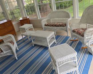 wicker furniture set 