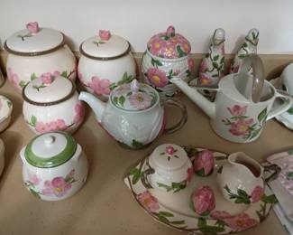 Franciscan Desert Rose large China set 