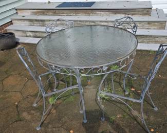 wrought iron patio set 