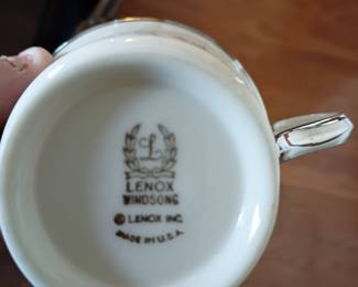 Lenox birdsong China set  