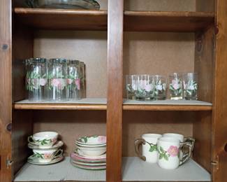Franciscan Desert Rose large China set 