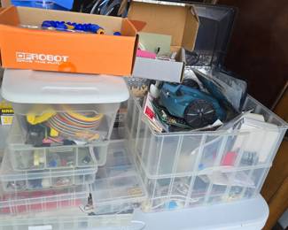 lots of robotic parts for airplanes, and cars 