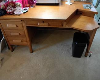 vintage solid wood custom desk 