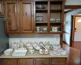Franciscan Desert Rose large China set 