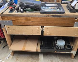 homemade work bench 